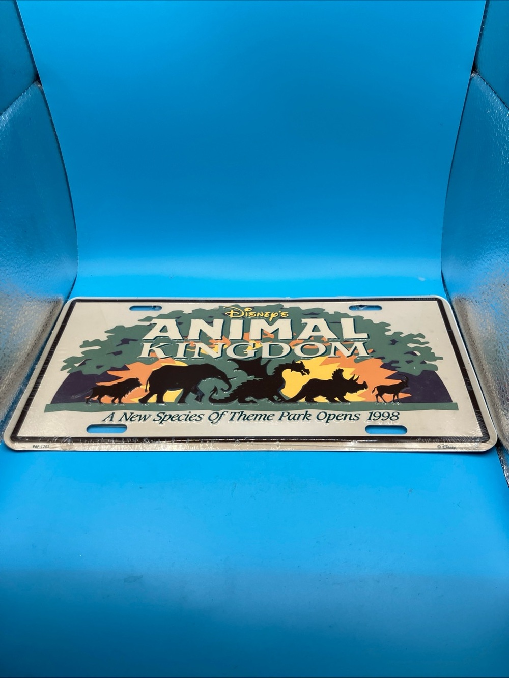 Vintage 1998 Disney's Animal Kingdom Booster License Plate